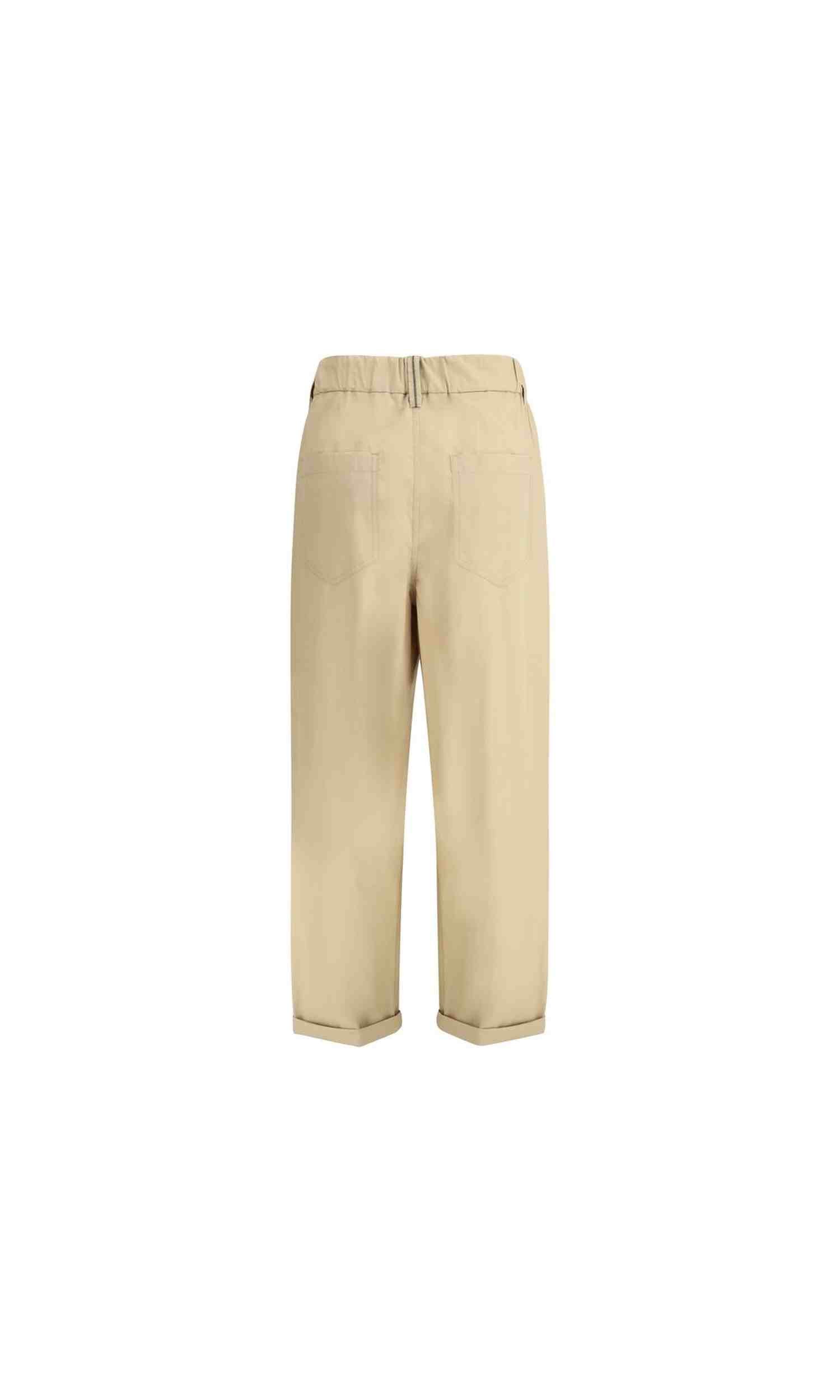 Brunello Cucinelli Cotton Elasticated Pant Glam Steals