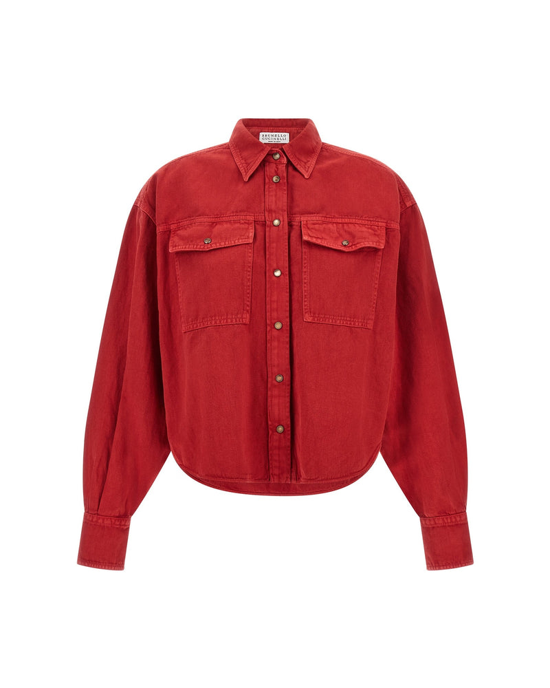Brunello Cucinelli Cotton Linen Shirt Shirts