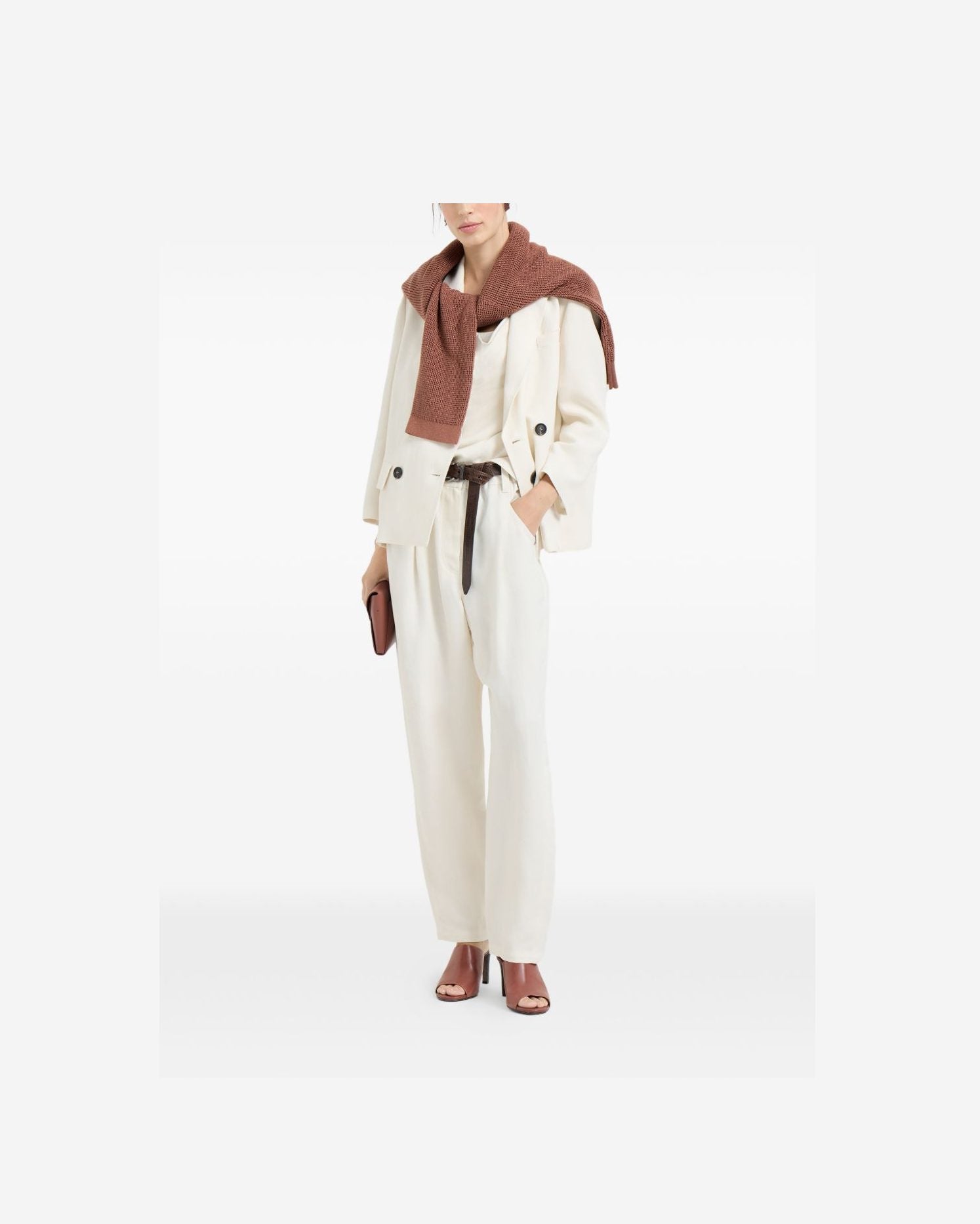 Brunello Cucinelli Cream Jacket Glam Steals