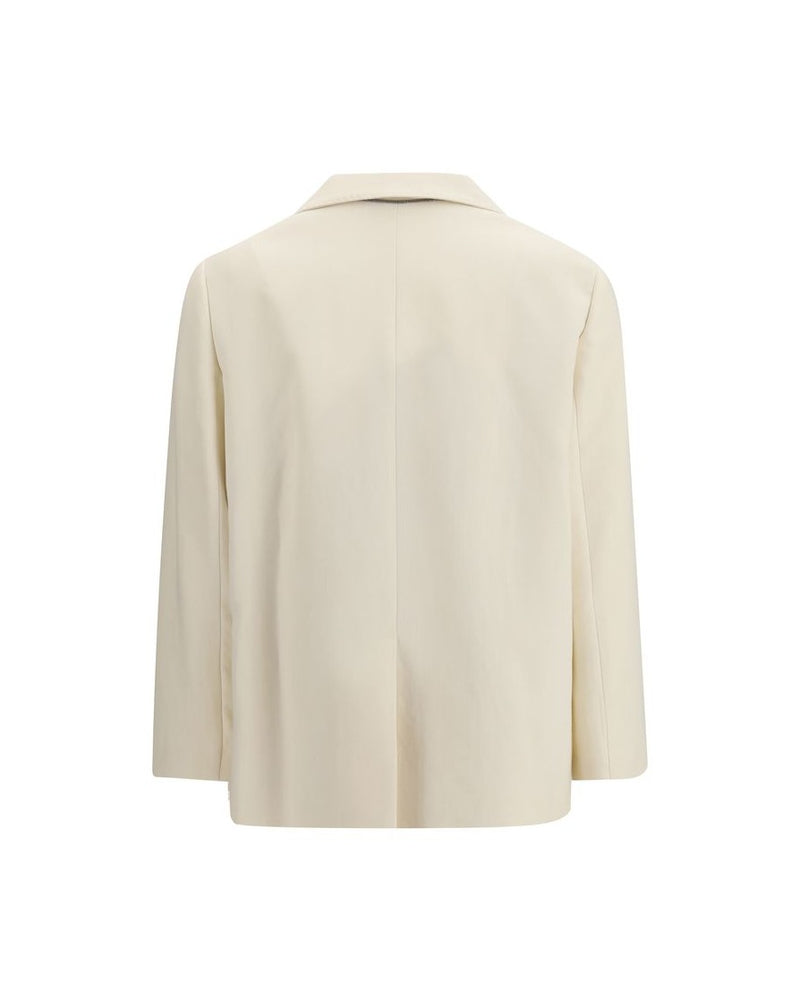 Brunello Cucinelli Cream Viscose Jacket Glam Steals