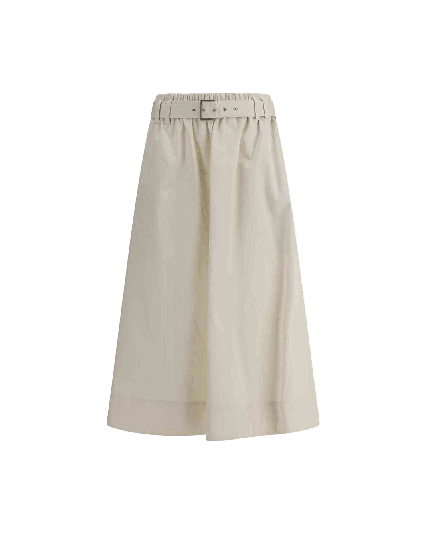 Brunello Cucinelli Cream Wide Long Skirt Glam Steals