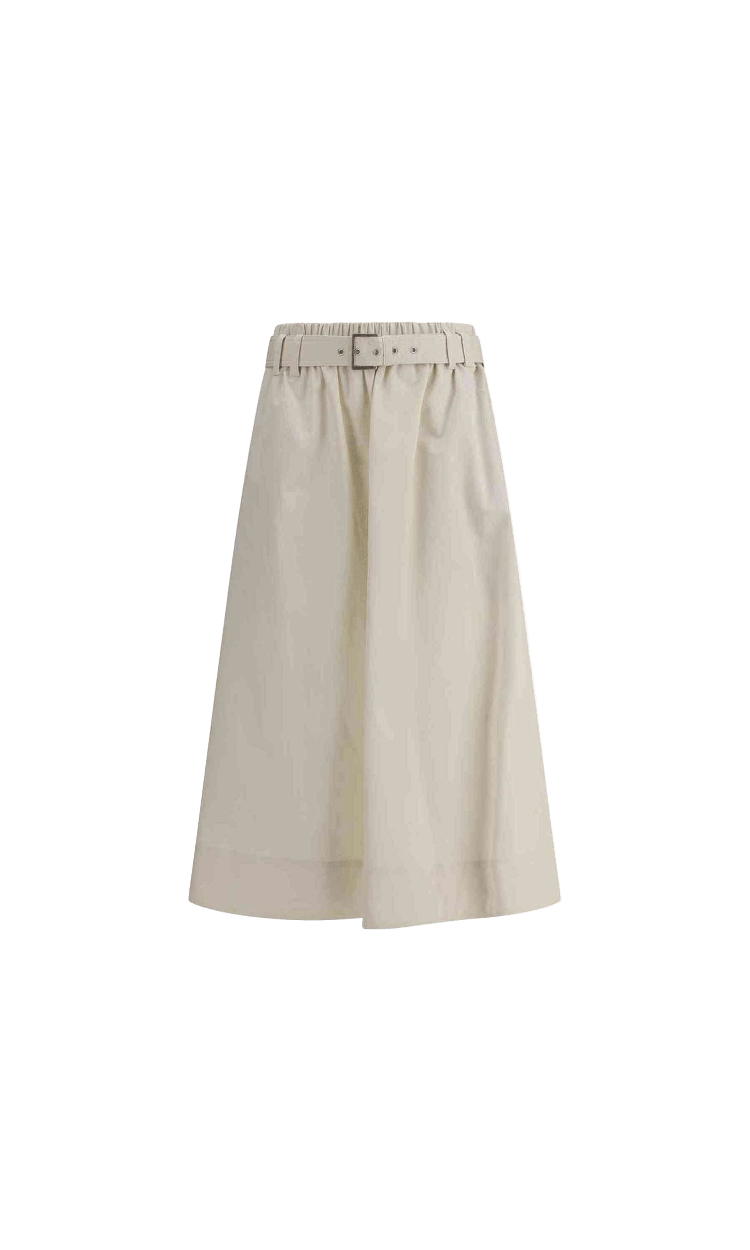Brunello Cucinelli Cream Wide Long Skirt Glam Steals