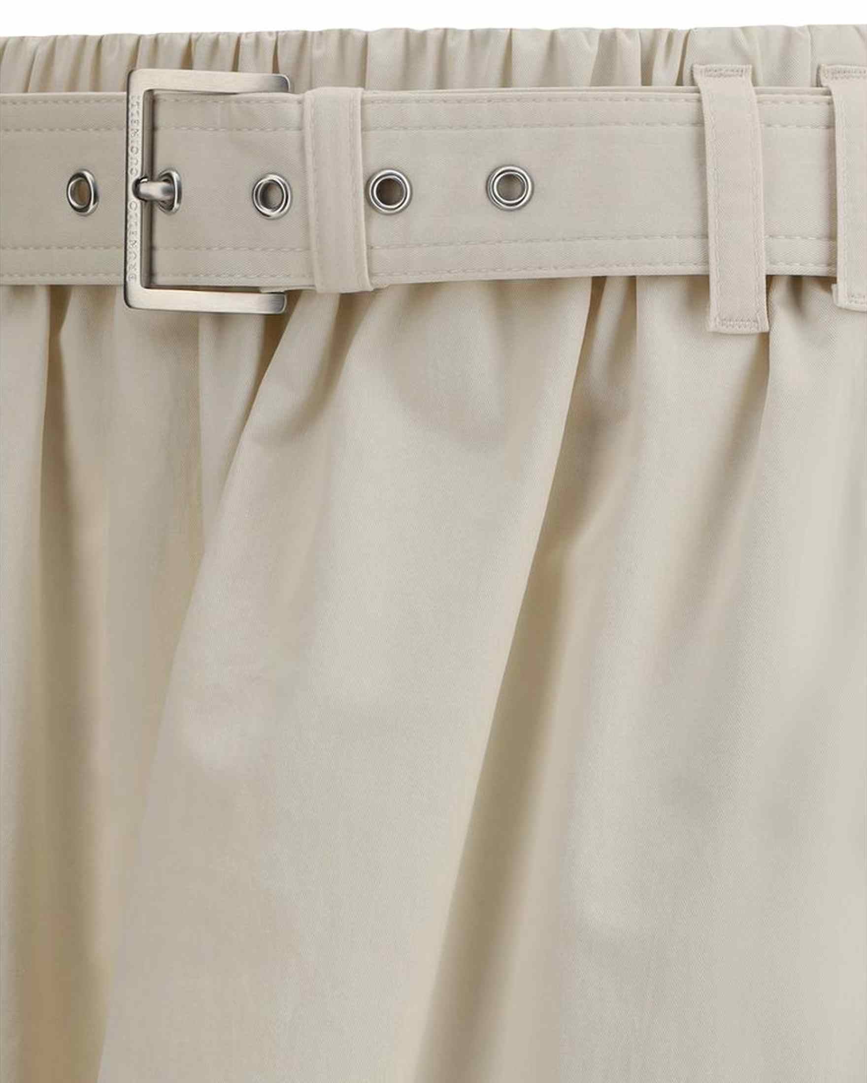 Brunello Cucinelli Cream Wide Long Skirt Glam Steals