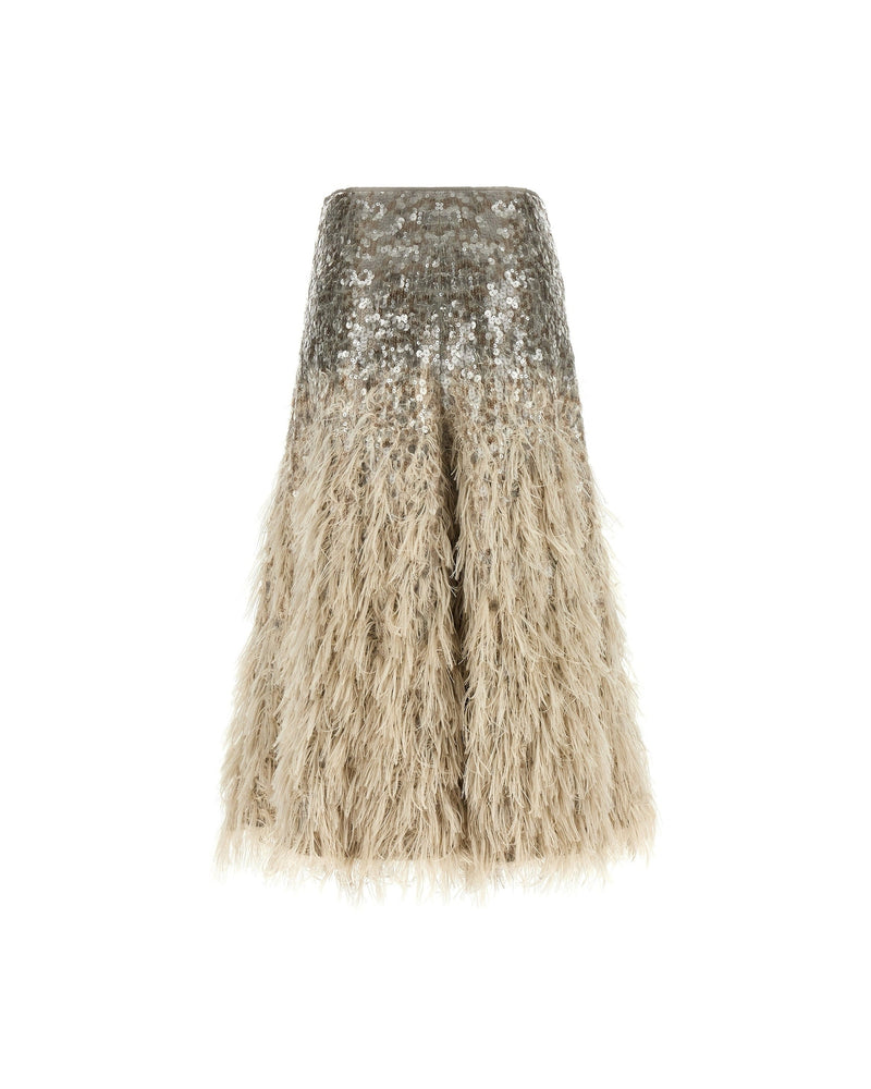 Brunello Cucinelli Dazzling Dégradé Skirt Glam Steals