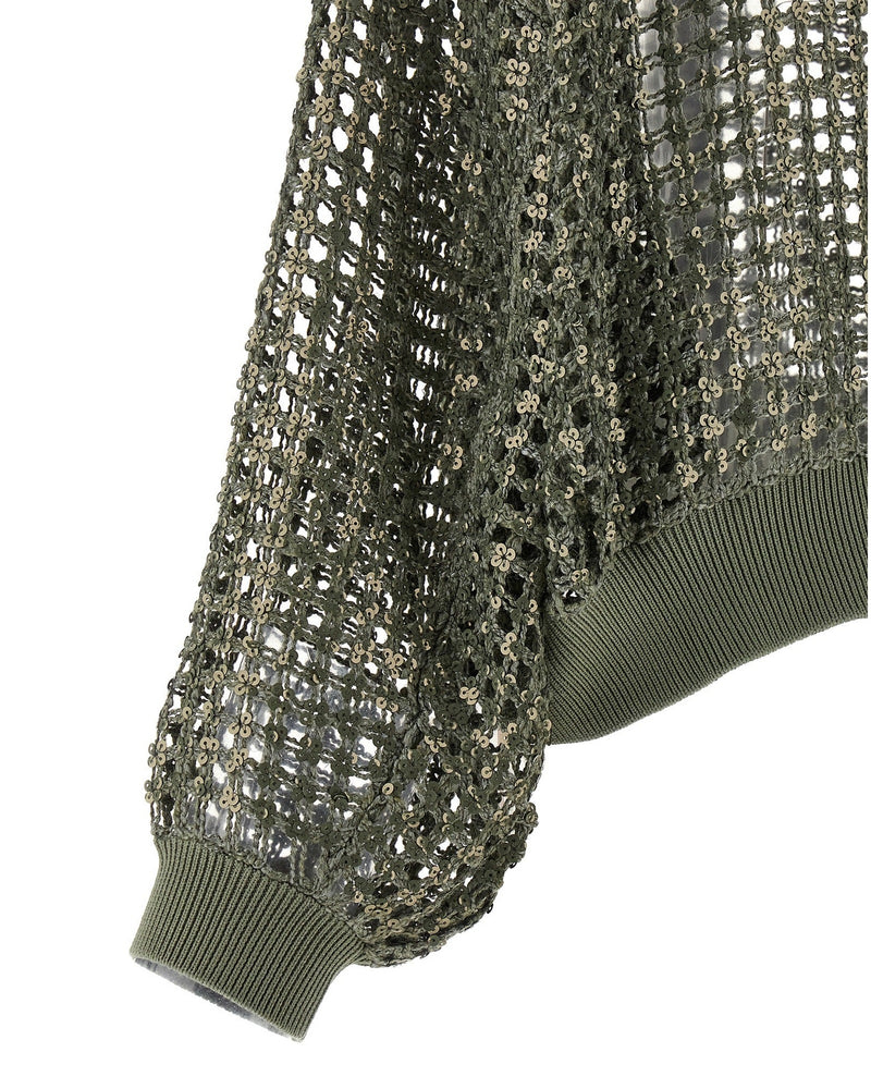 Brunello Cucinelli Dazzling Net Embroidery Cardigan Glam Steals