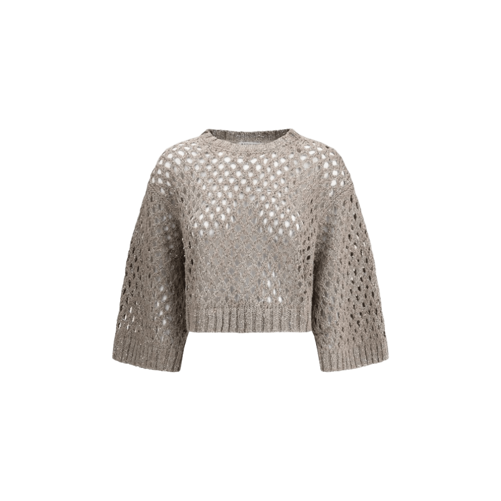 Brunello Cucinelli Dazzling Net Sweater Glam Steals