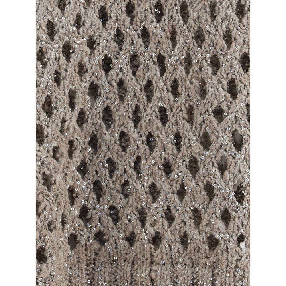 Brunello Cucinelli Dazzling Net Sweater Glam Steals