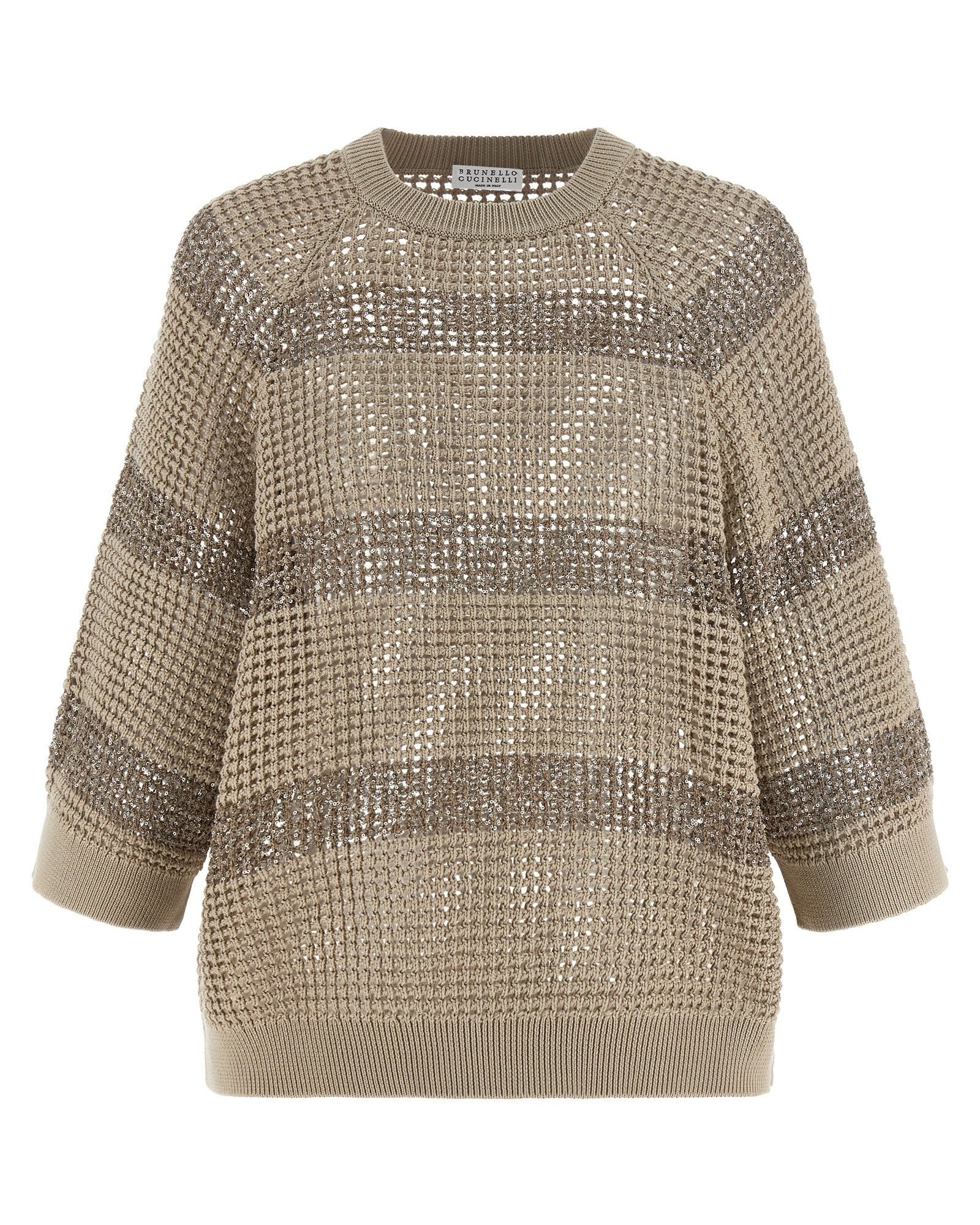 Brunello Cucinelli Dazzling Stripes Sweater Glam Steals