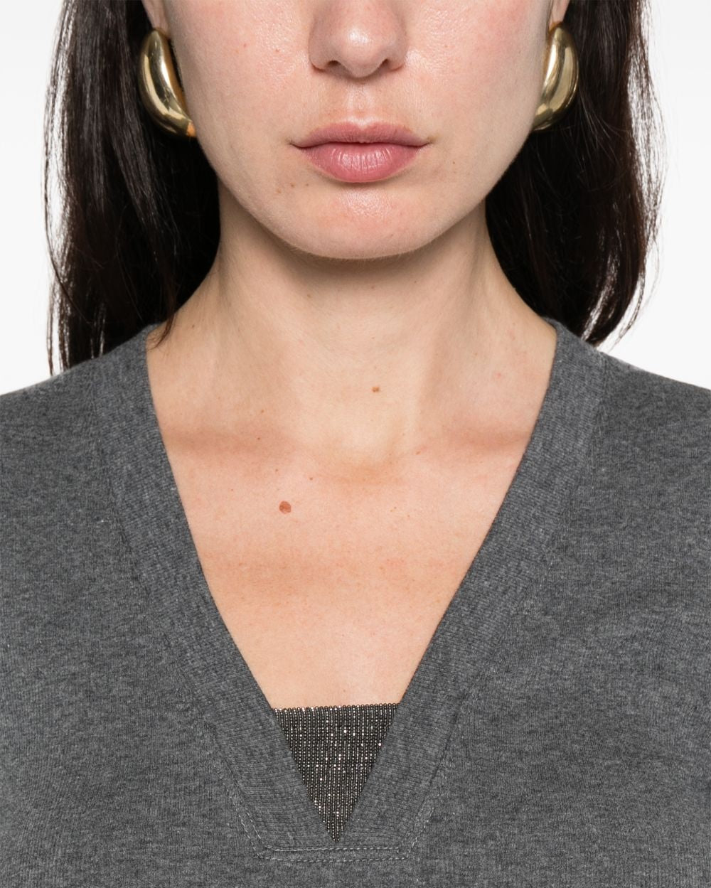 Brunello Cucinelli Dove Grey Sweater Glam Steals