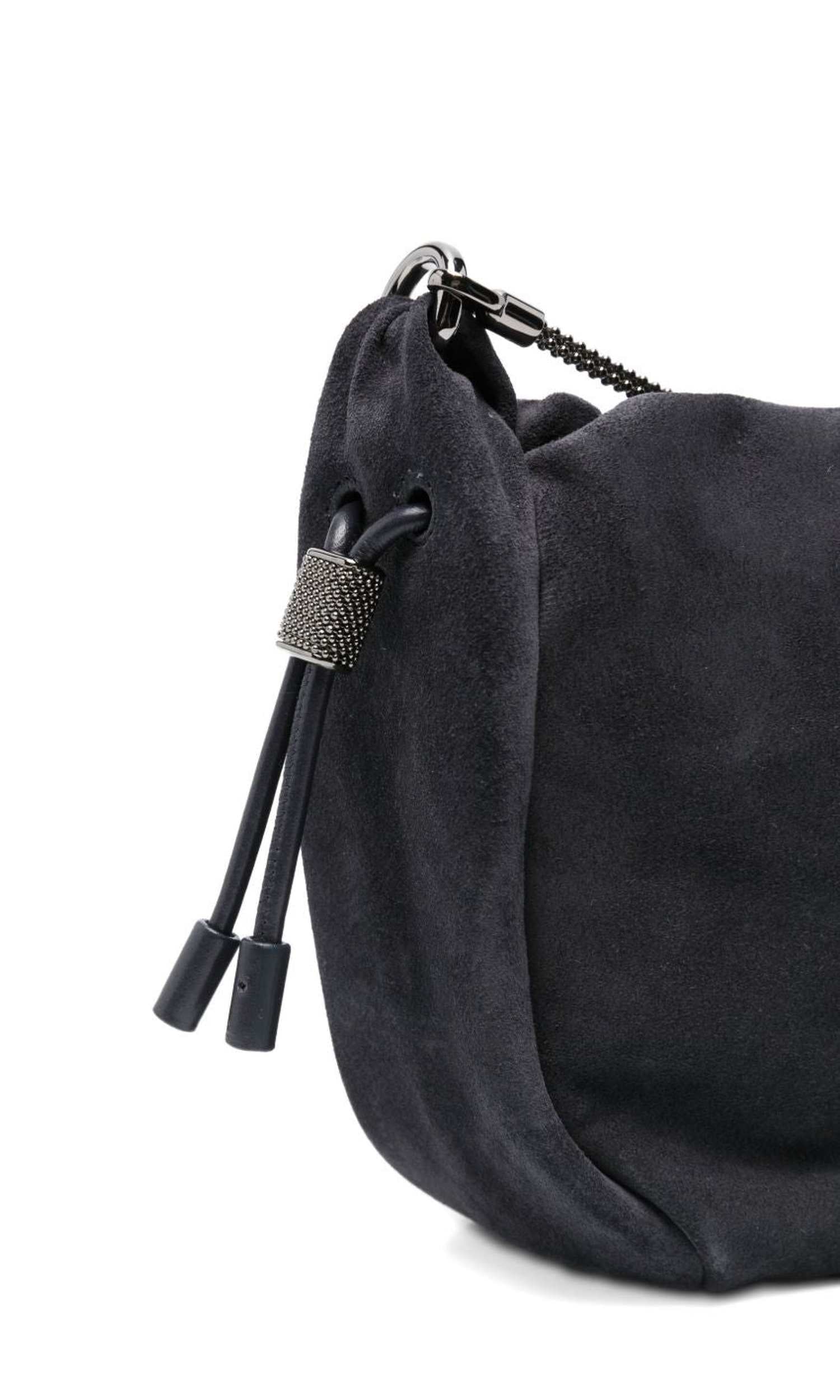 Brunello Cucinelli Drawstring Chain Strap Cross Body Bag Glam Steals