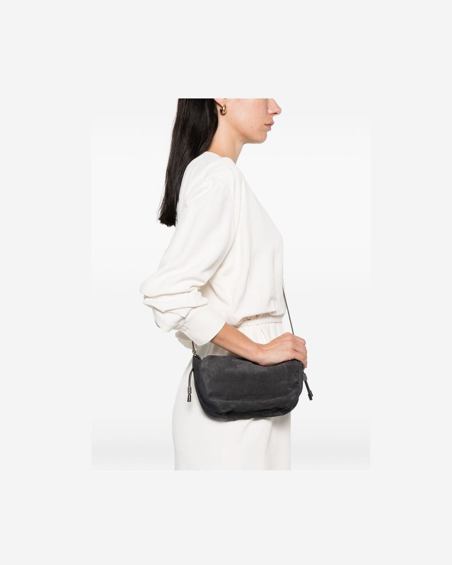 Brunello Cucinelli Drawstring Chain Strap Cross Body Bag Glam Steals