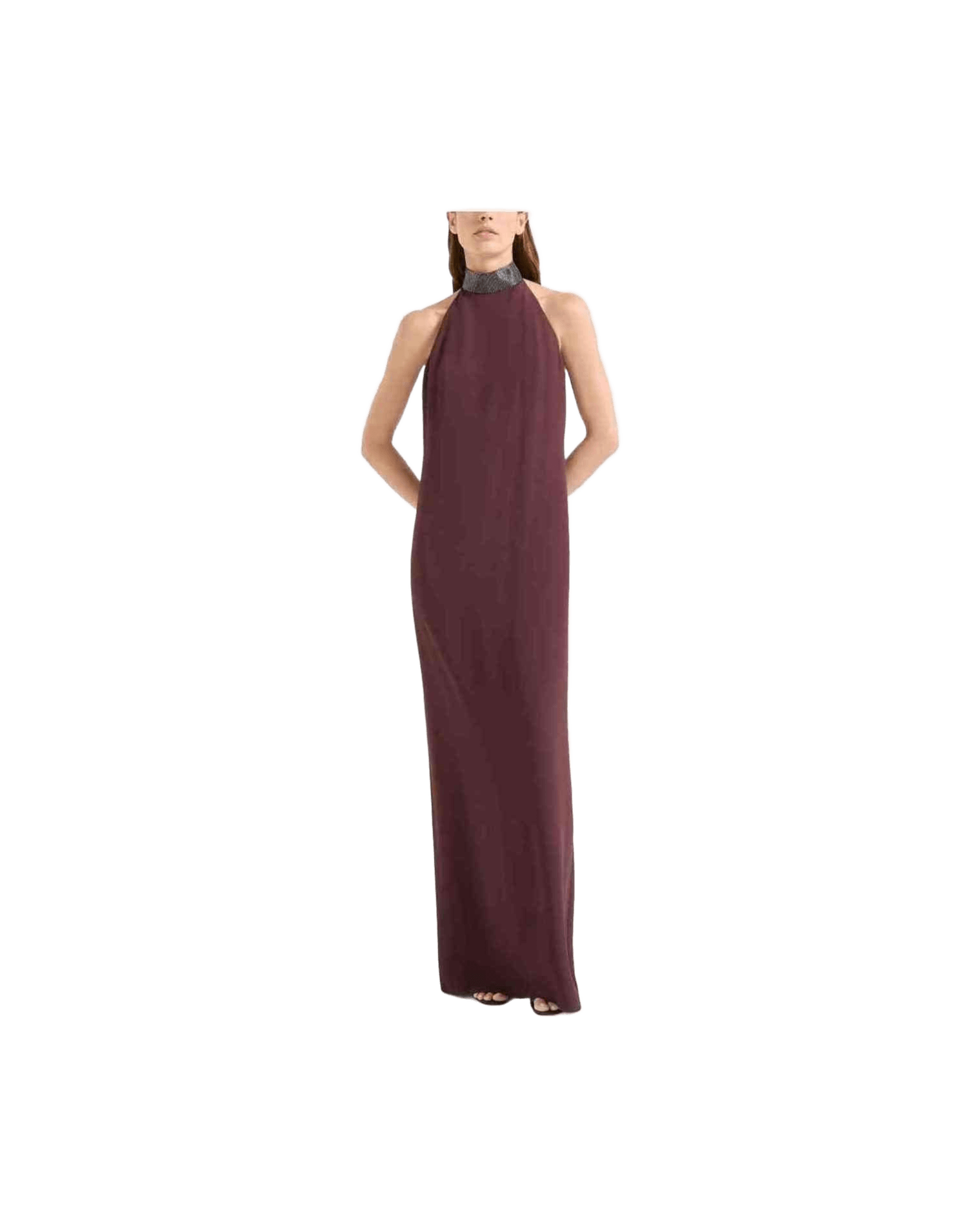 Brunello Cucinelli Dress Bordeaux Glam Steals