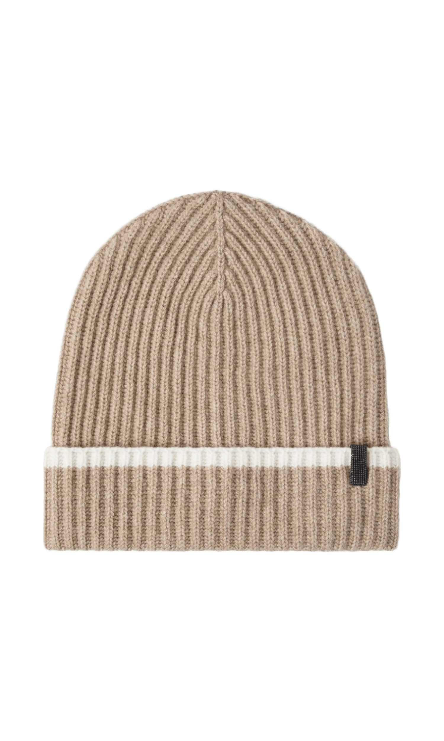 Brunello Cucinelli English Rib Cashmere Knit Skullcap with Monili Glam Steals