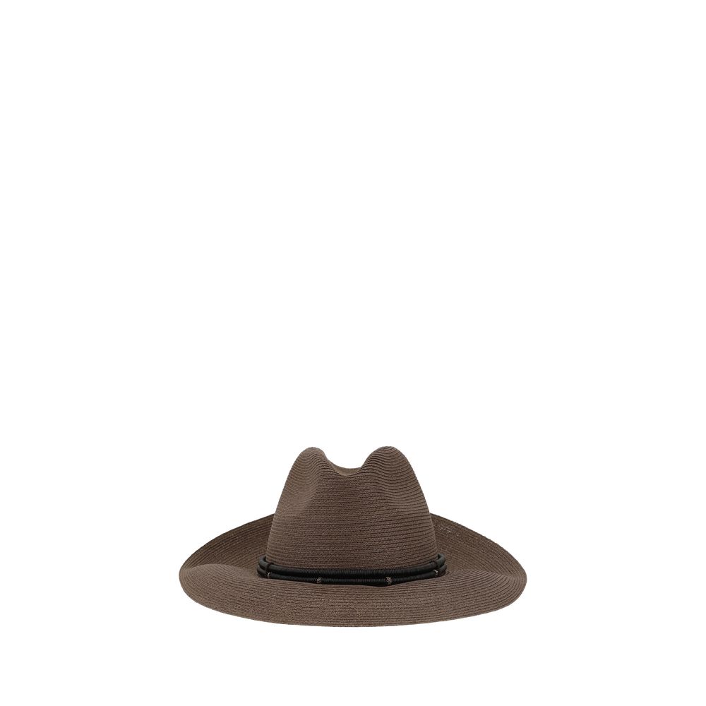 Brunello Cucinelli Fedora in hemp and techno cotton Glam Steals