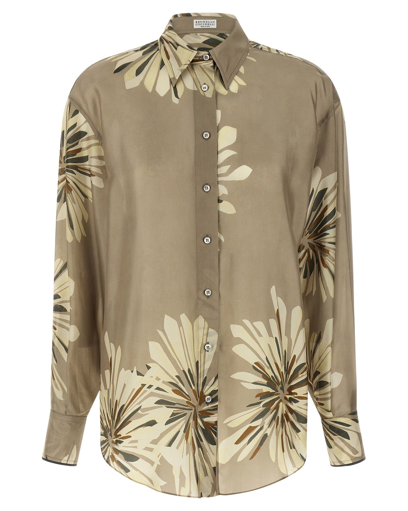 Brunello Cucinelli Floral Patterned Shirt Glam Steals