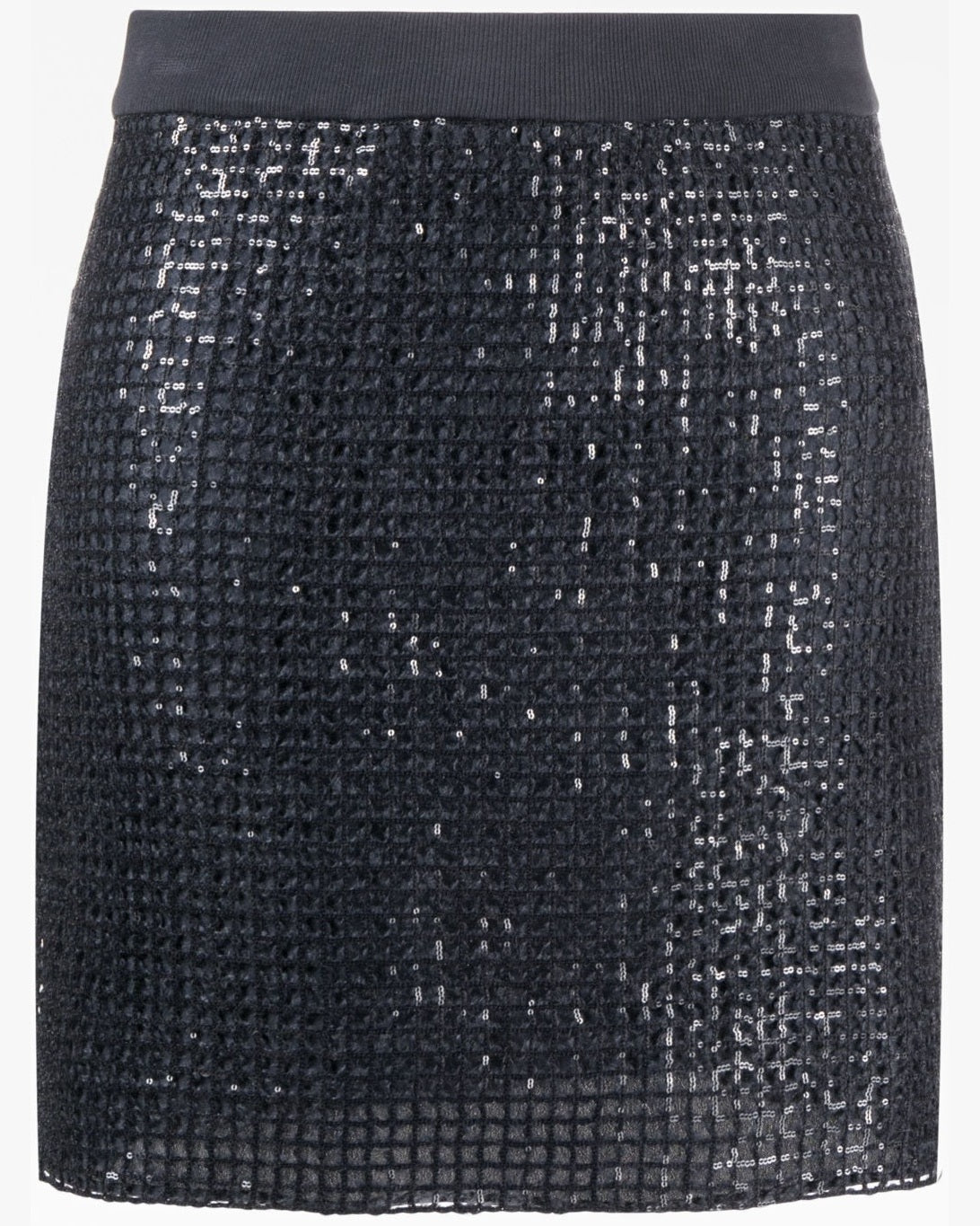 Brunello Cucinelli Gray Acetate Mini Skirt Glam Steals