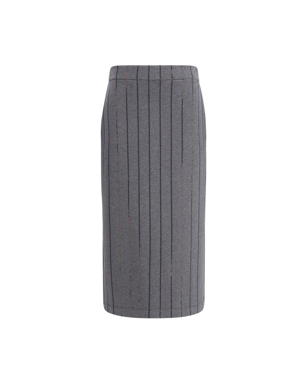 Brunello Cucinelli Gray Cotton Midi Skirt Glam Steals