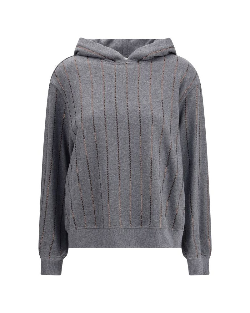Brunello Cucinelli Gray Cotton Sweatshirt Glam Steals