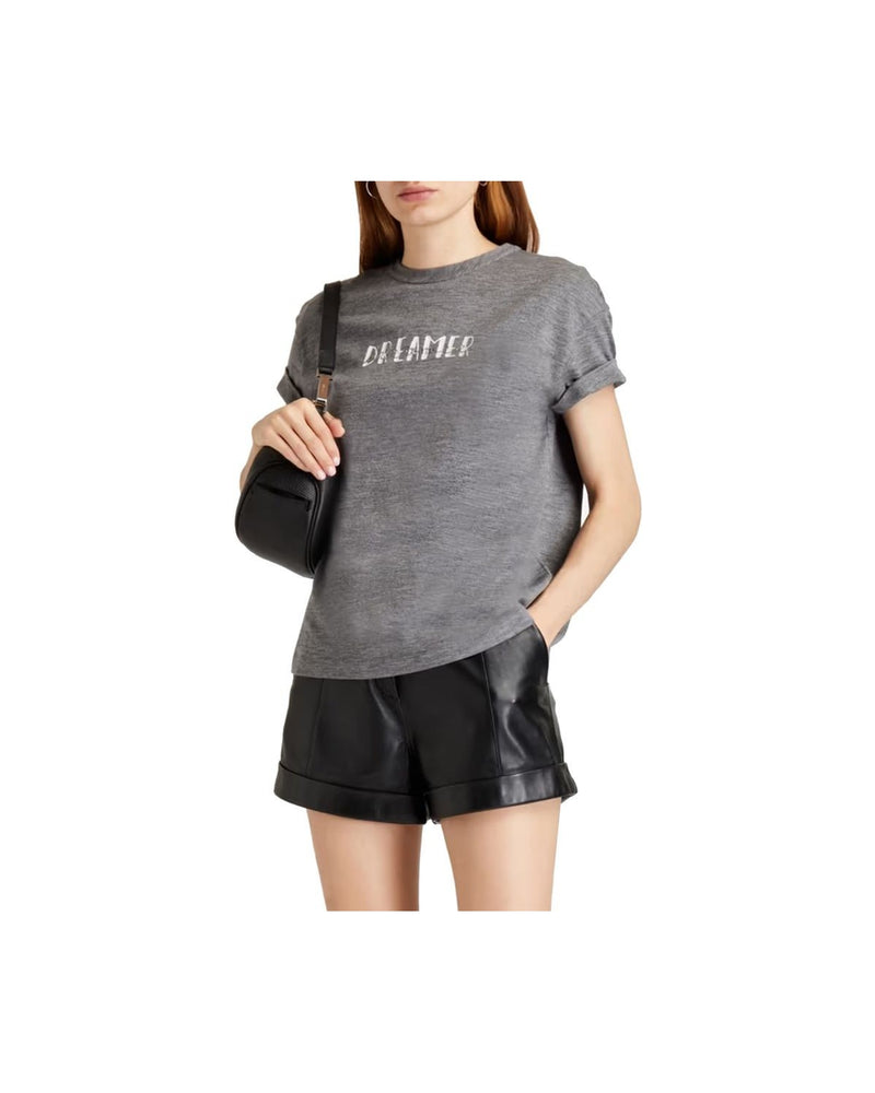 Brunello Cucinelli Gray Elastane T-shirt Glam Steals