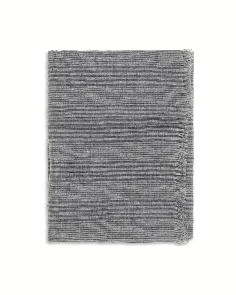 Brunello Cucinelli Gray Linen Scarf 