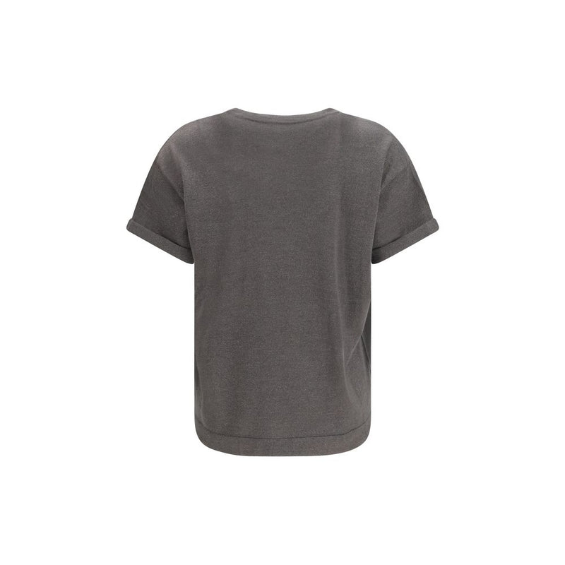 Brunello Cucinelli Gray Nylon T-shirt Glam Steals