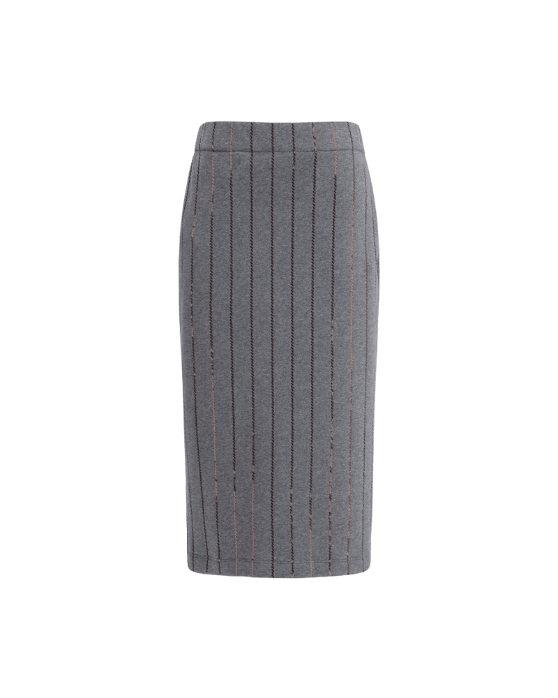 Brunello Cucinelli Gray Polyester Midi Skirt Glam Steals