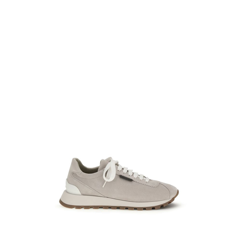 Brunello Cucinelli Gray Rubber Platform Sneakers Glam Steals