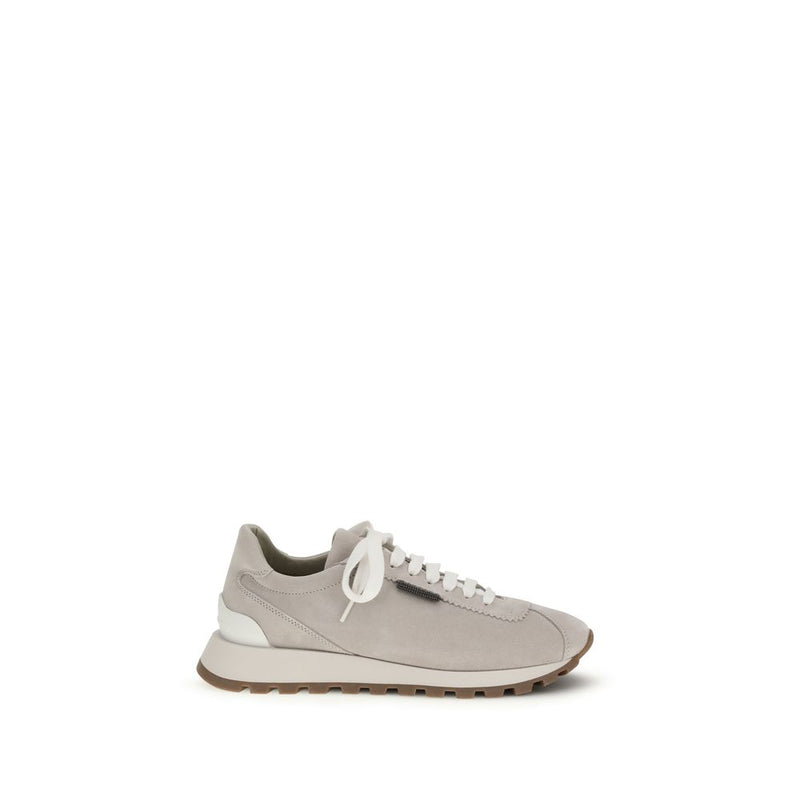 Brunello Cucinelli Gray Rubber Platform Sneakers Glam Steals