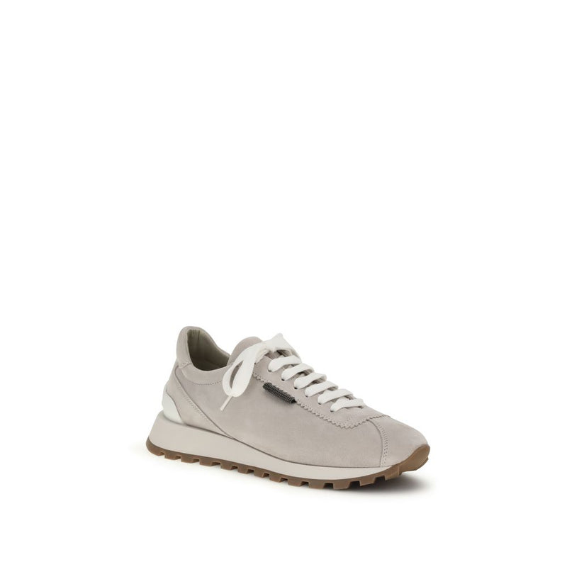 Brunello Cucinelli Gray Rubber Platform Sneakers Glam Steals