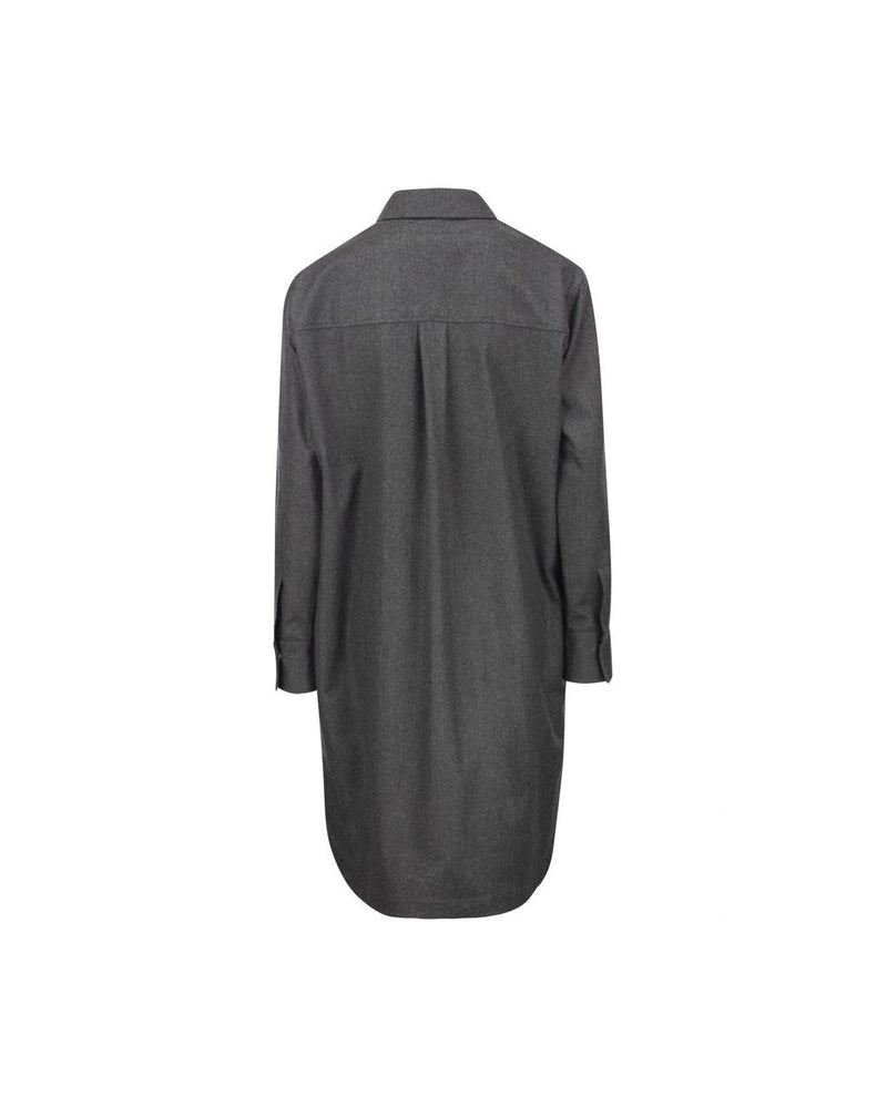 Brunello Cucinelli Gray Wool Dress Glam Steals
