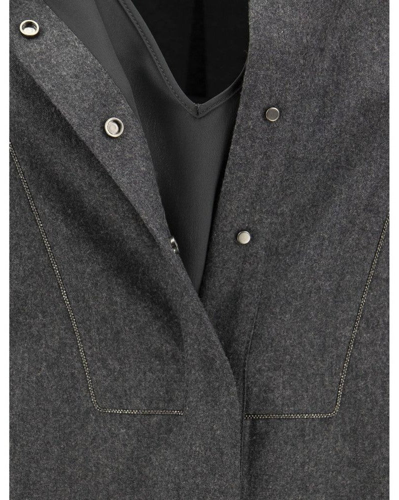 Brunello Cucinelli Gray Wool Dress Glam Steals