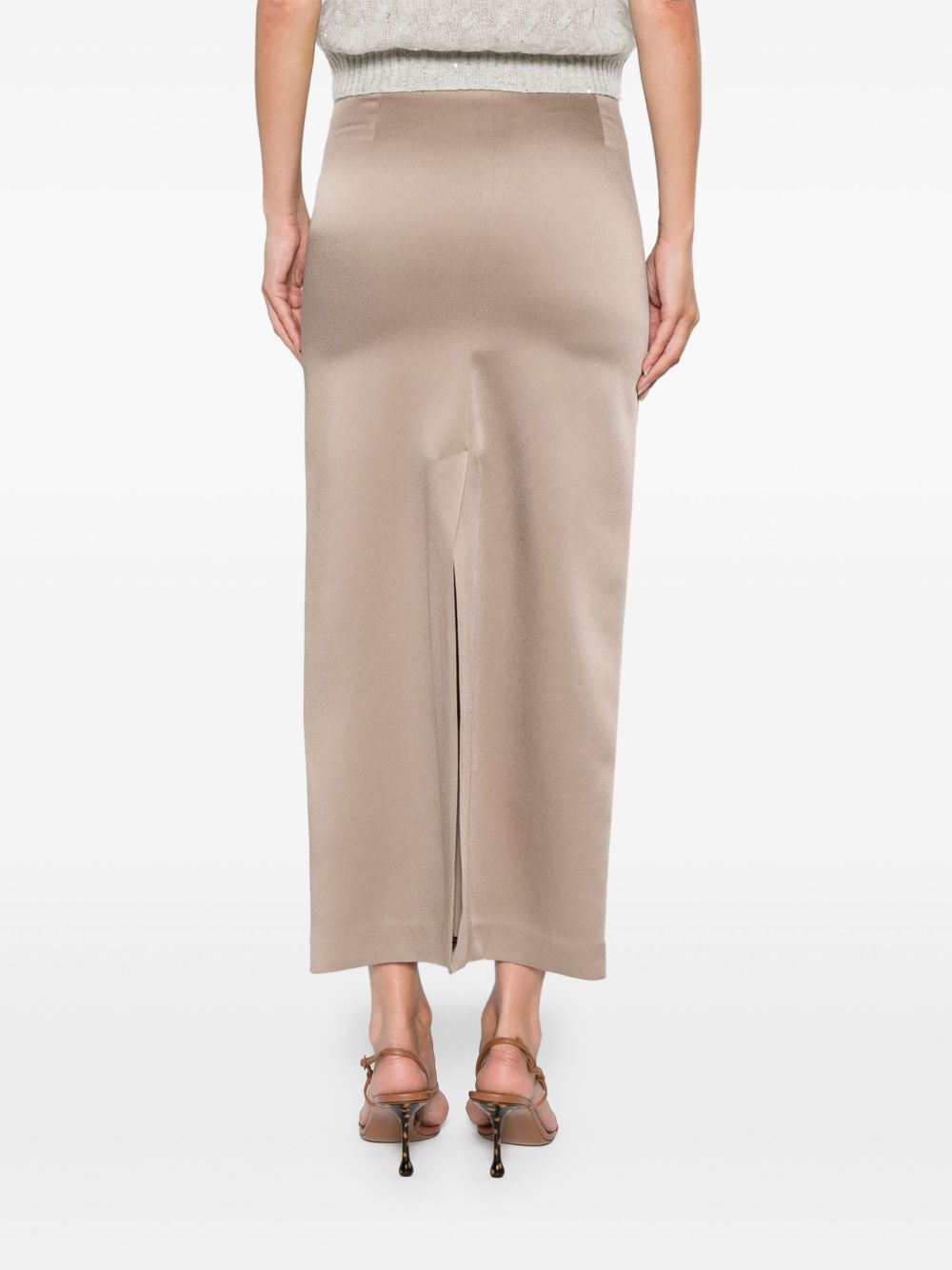 Brunello Cucinelli Grey Skirt Dove Glam Steals