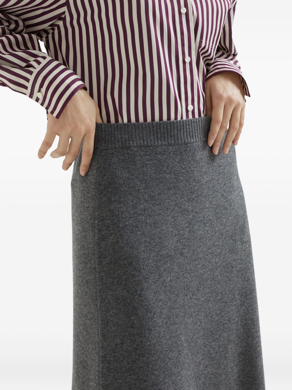 Brunello Cucinelli Grey Skirt Glam Steals