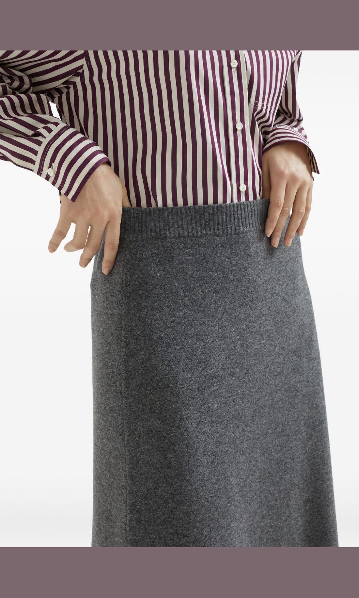 Brunello Cucinelli Grey Skirt Glam Steals