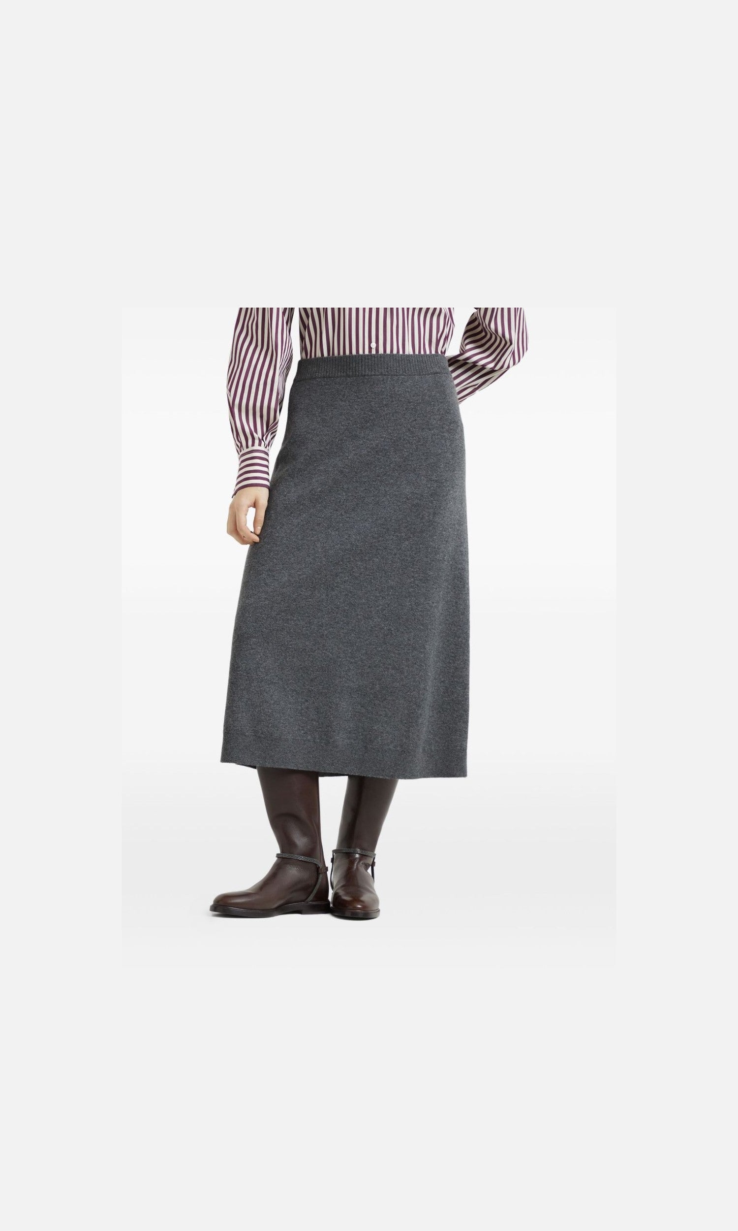 Brunello Cucinelli Grey Skirt Glam Steals