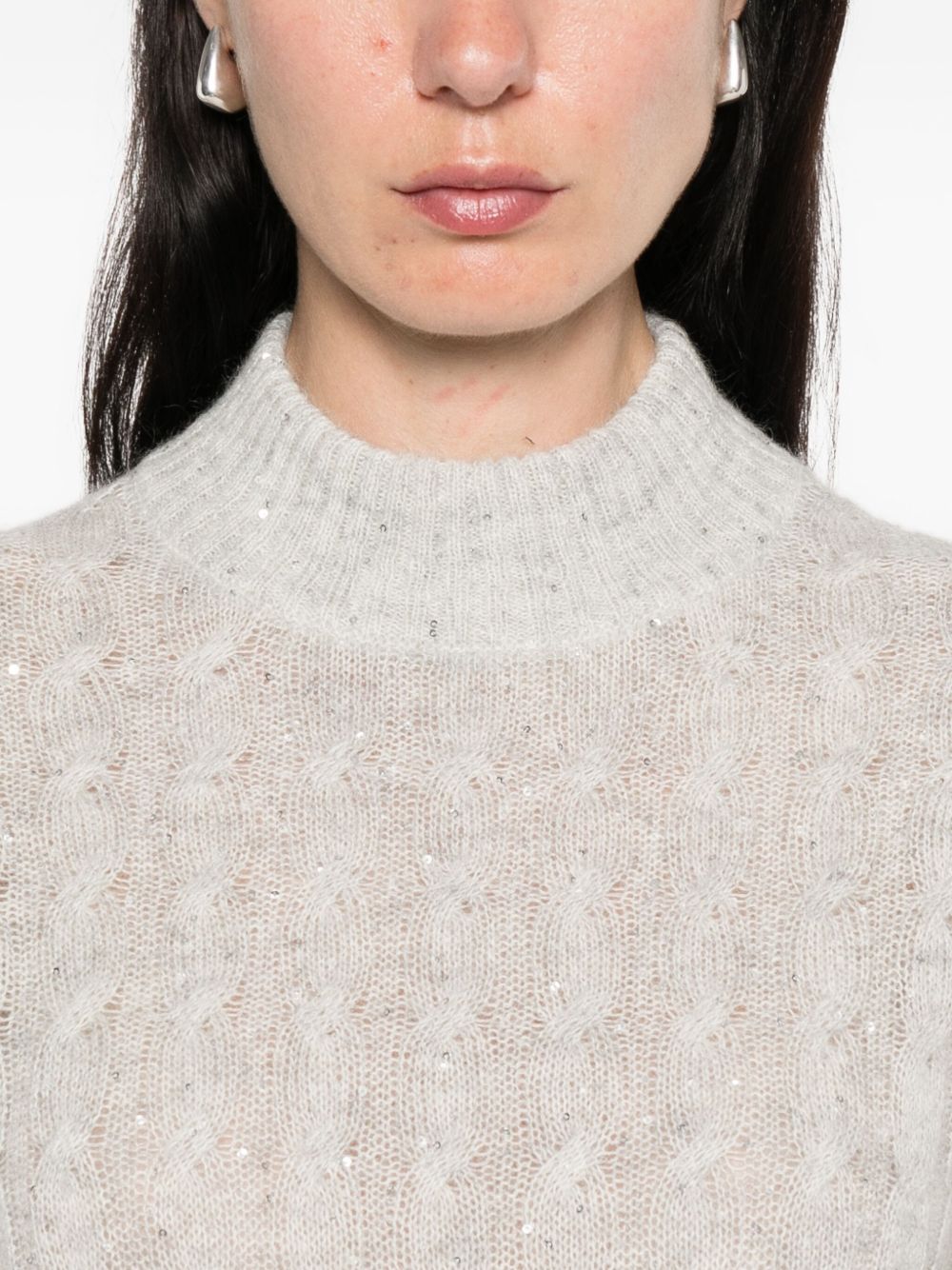 Brunello Cucinelli Grey Sweater Glam Steals