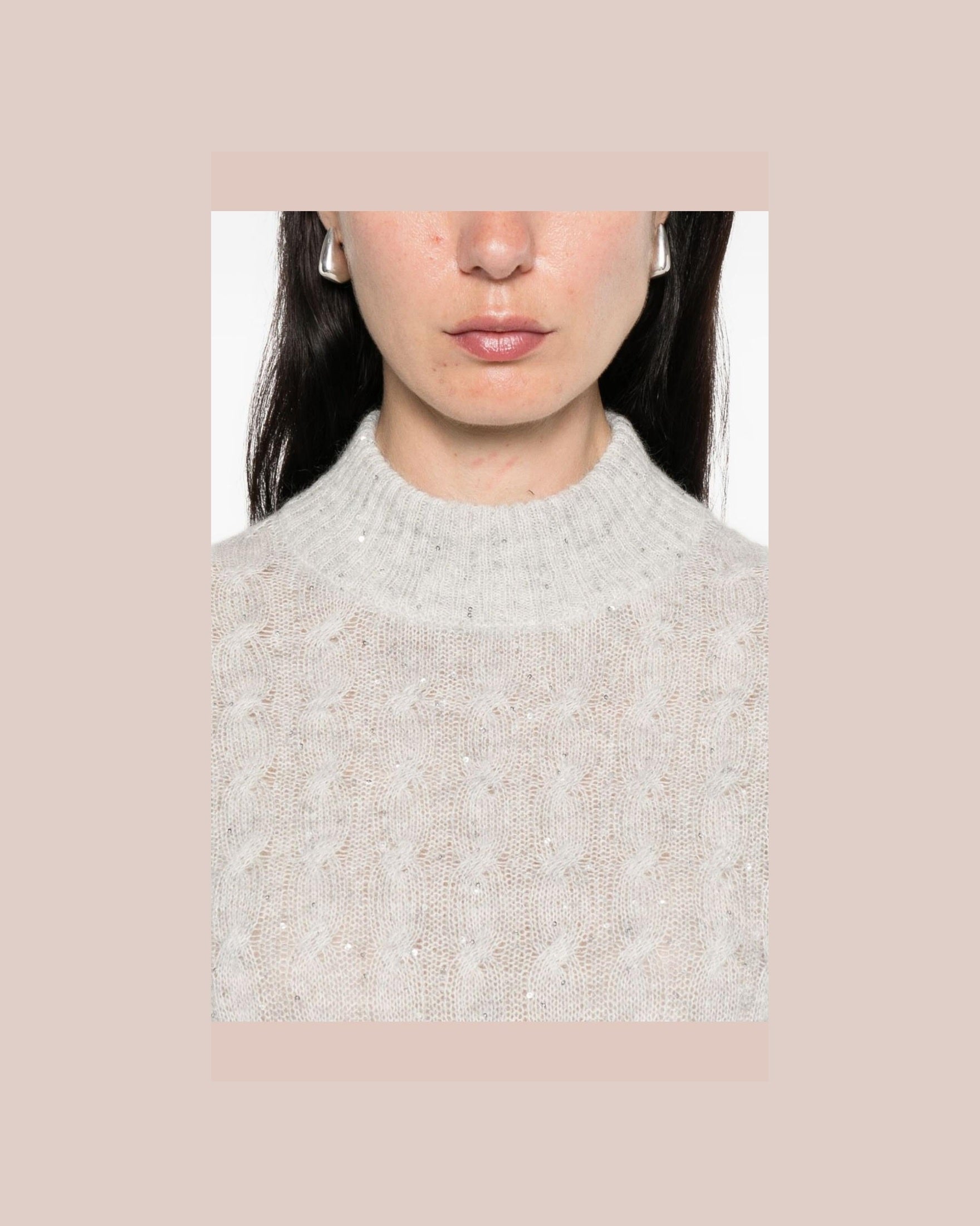 Brunello Cucinelli Grey Sweater Glam Steals