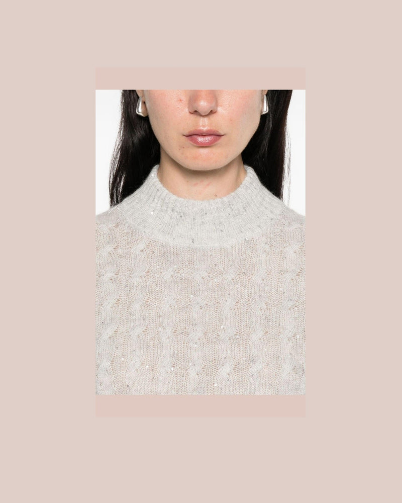 Brunello Cucinelli Grey Sweater Glam Steals