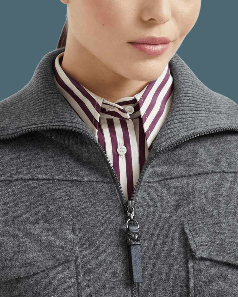 Brunello Cucinelli Grey Sweater Glam Steals