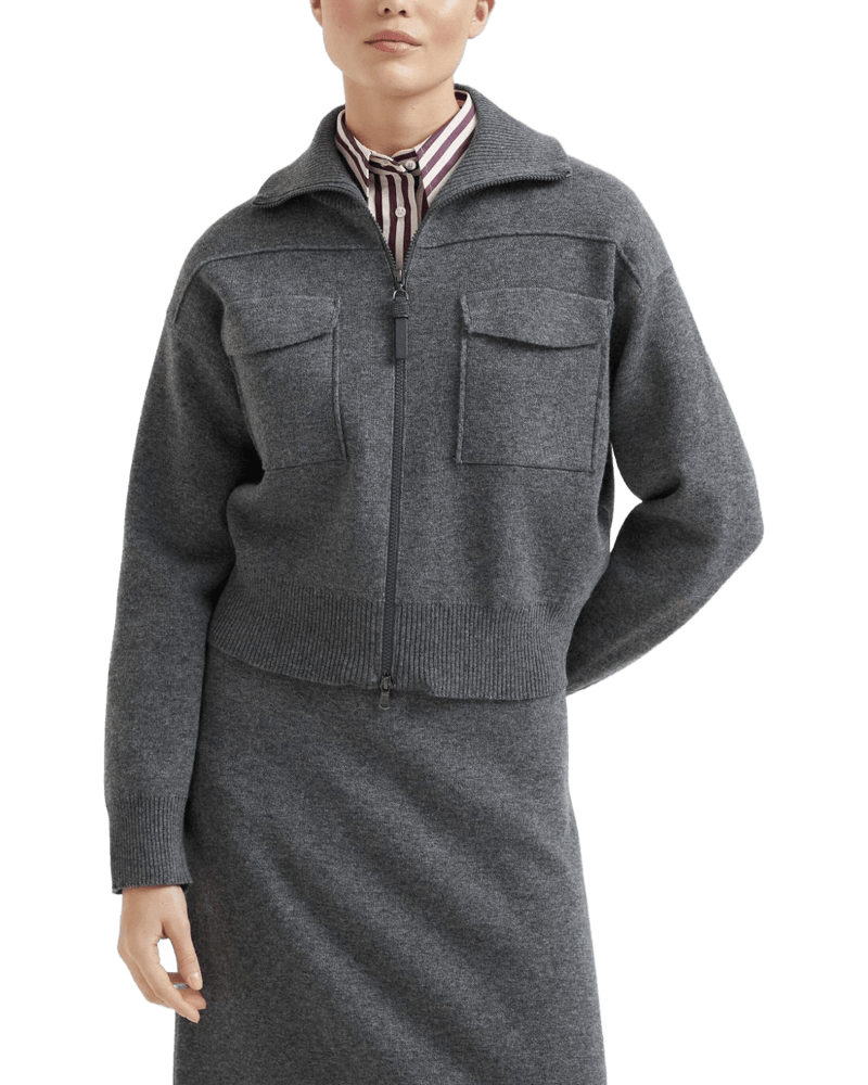 Brunello Cucinelli Grey Sweater Glam Steals