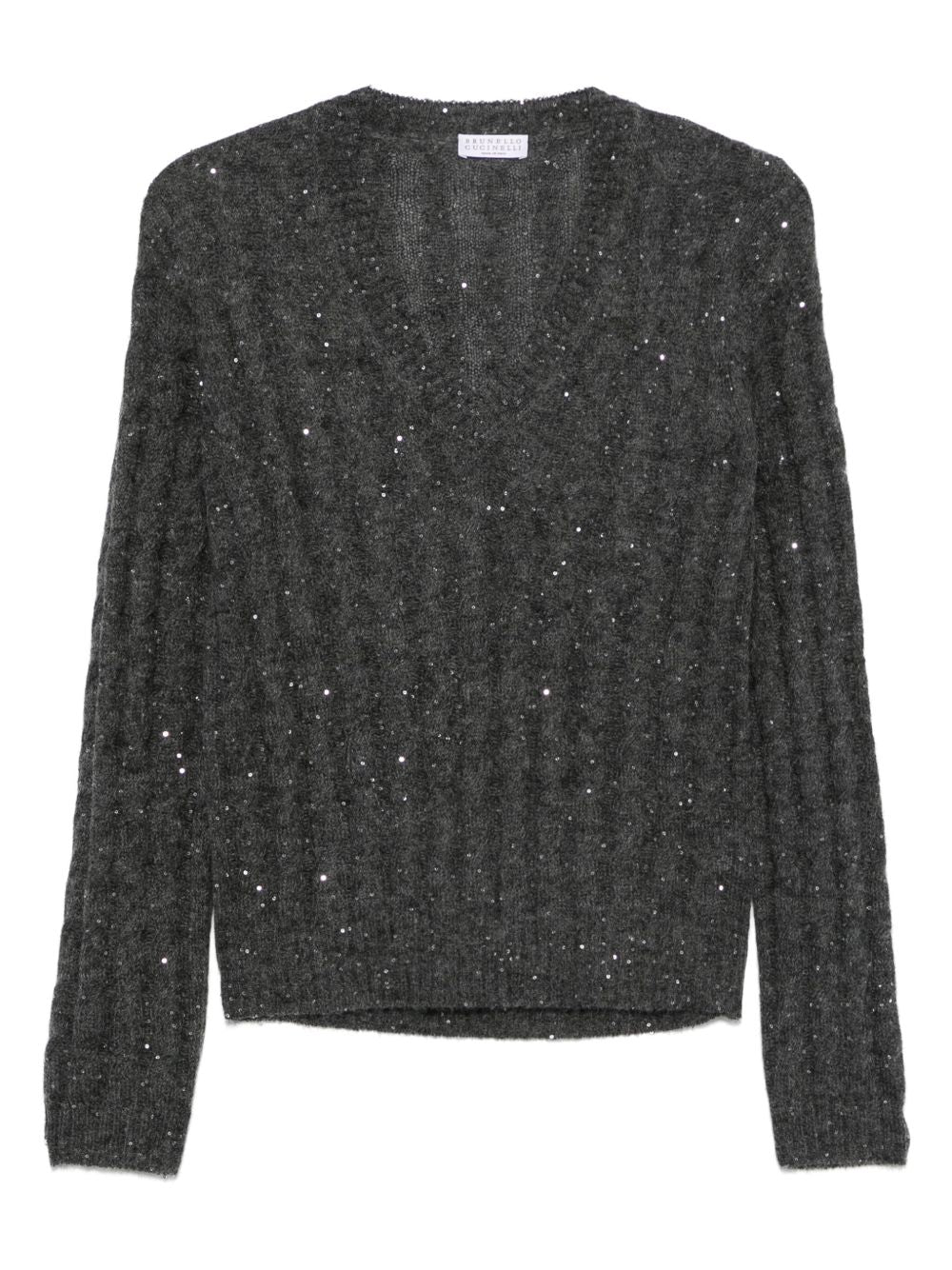 Brunello Cucinelli Grey Sweater Glam Steals