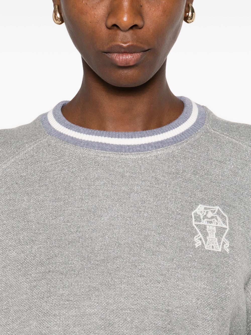 Brunello Cucinelli Grey Sweater Glam Steals
