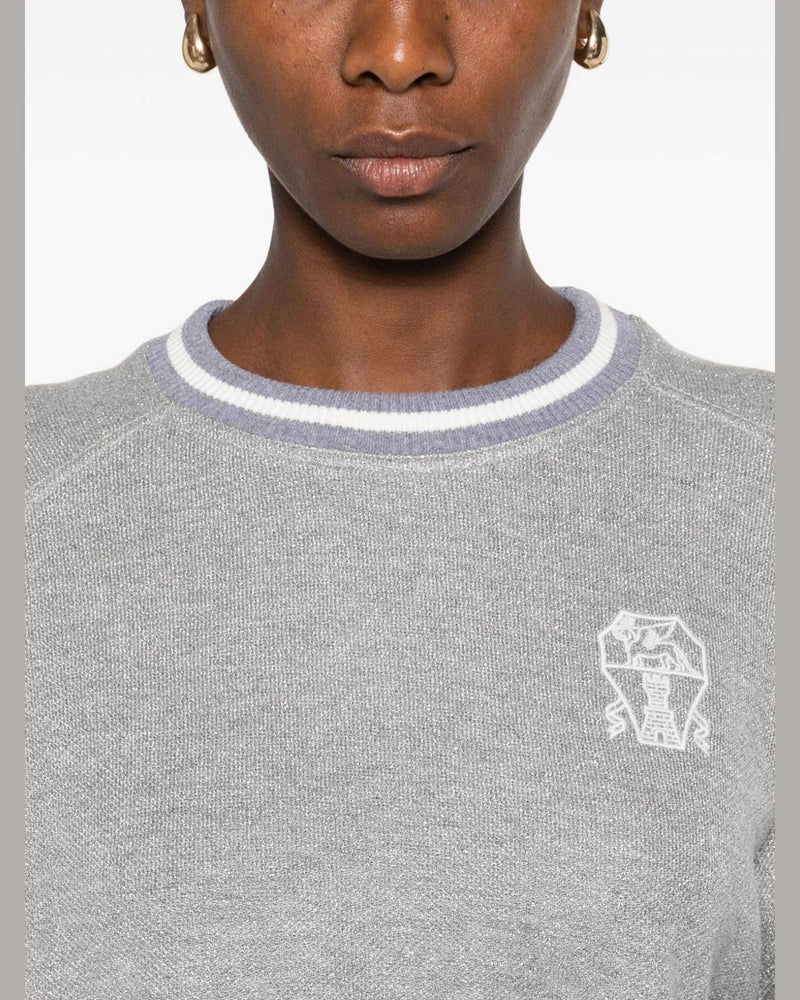 Brunello Cucinelli Grey Sweater Glam Steals