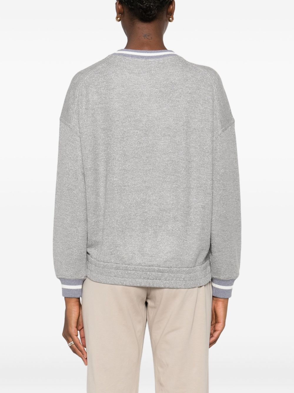 Brunello Cucinelli Grey Sweater Glam Steals