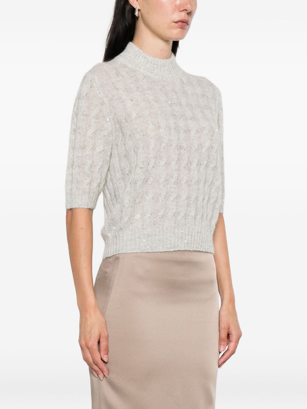 Brunello Cucinelli Grey Sweater Glam Steals