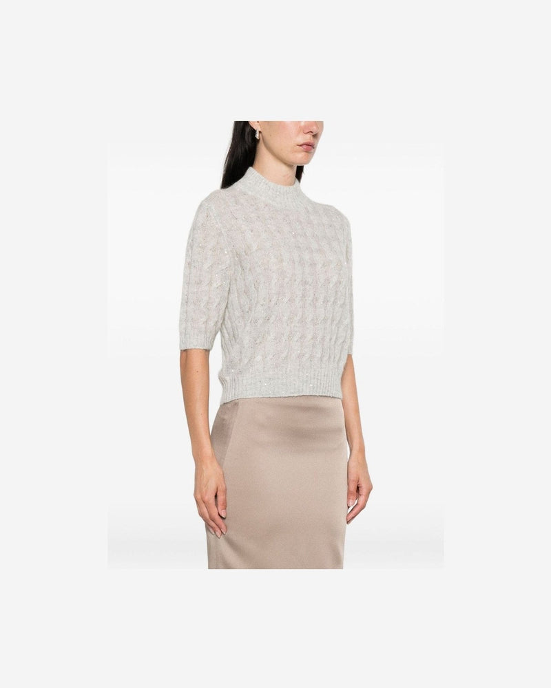 Brunello Cucinelli Grey Sweater Glam Steals