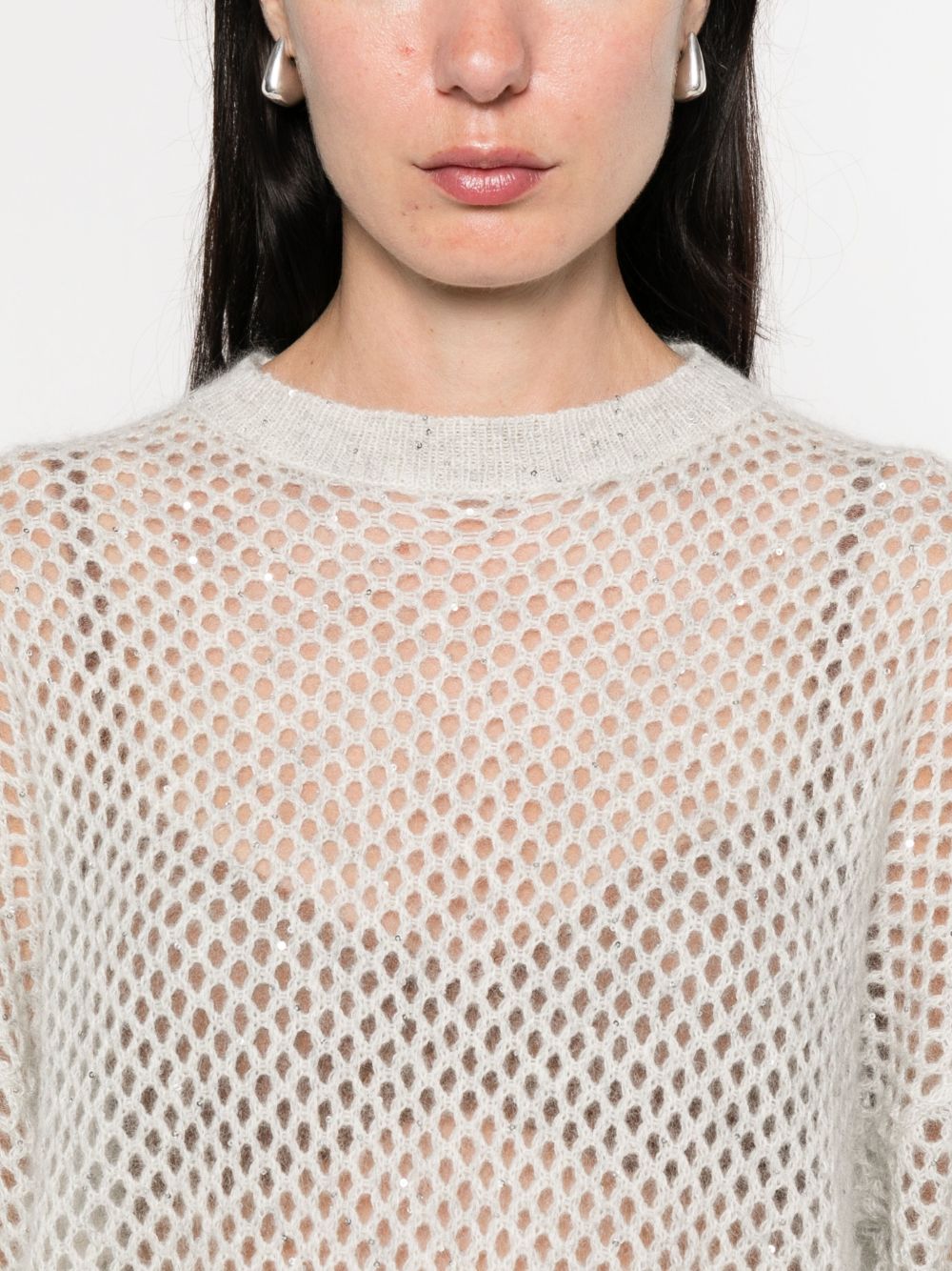 Brunello Cucinelli Grey Sweater Glam Steals