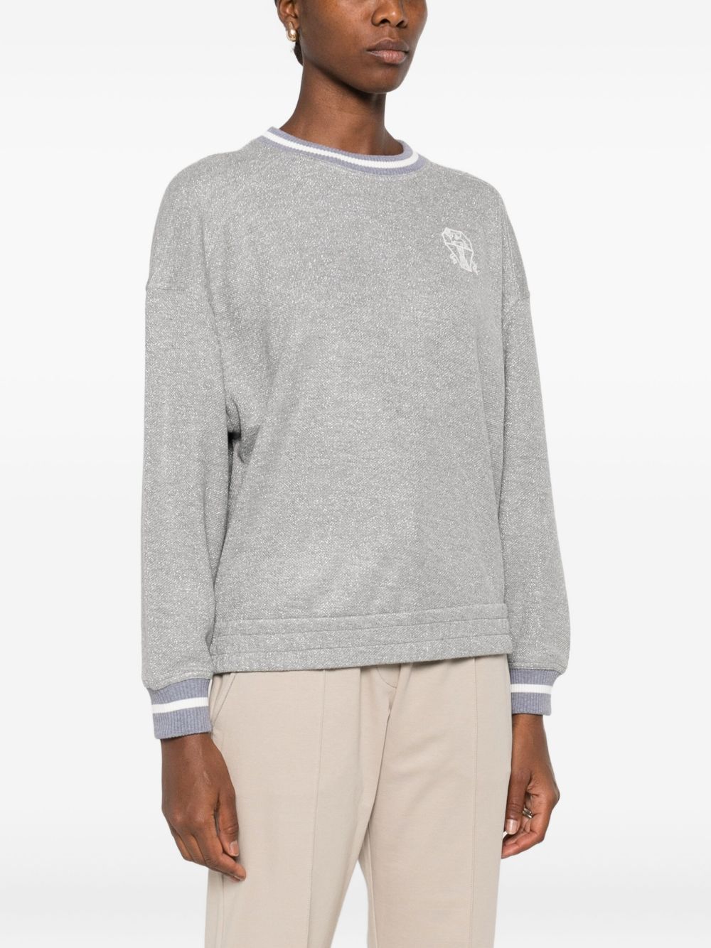 Brunello Cucinelli Grey Sweater Glam Steals
