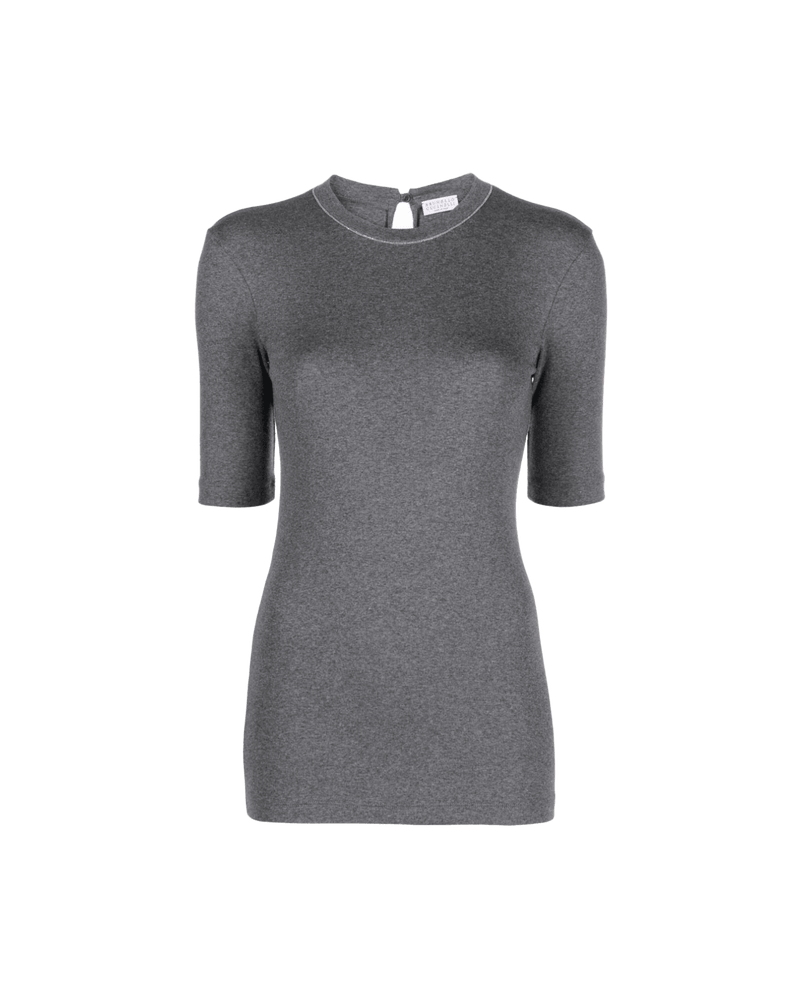 Brunello Cucinelli Grey T-shirt Glam Steals