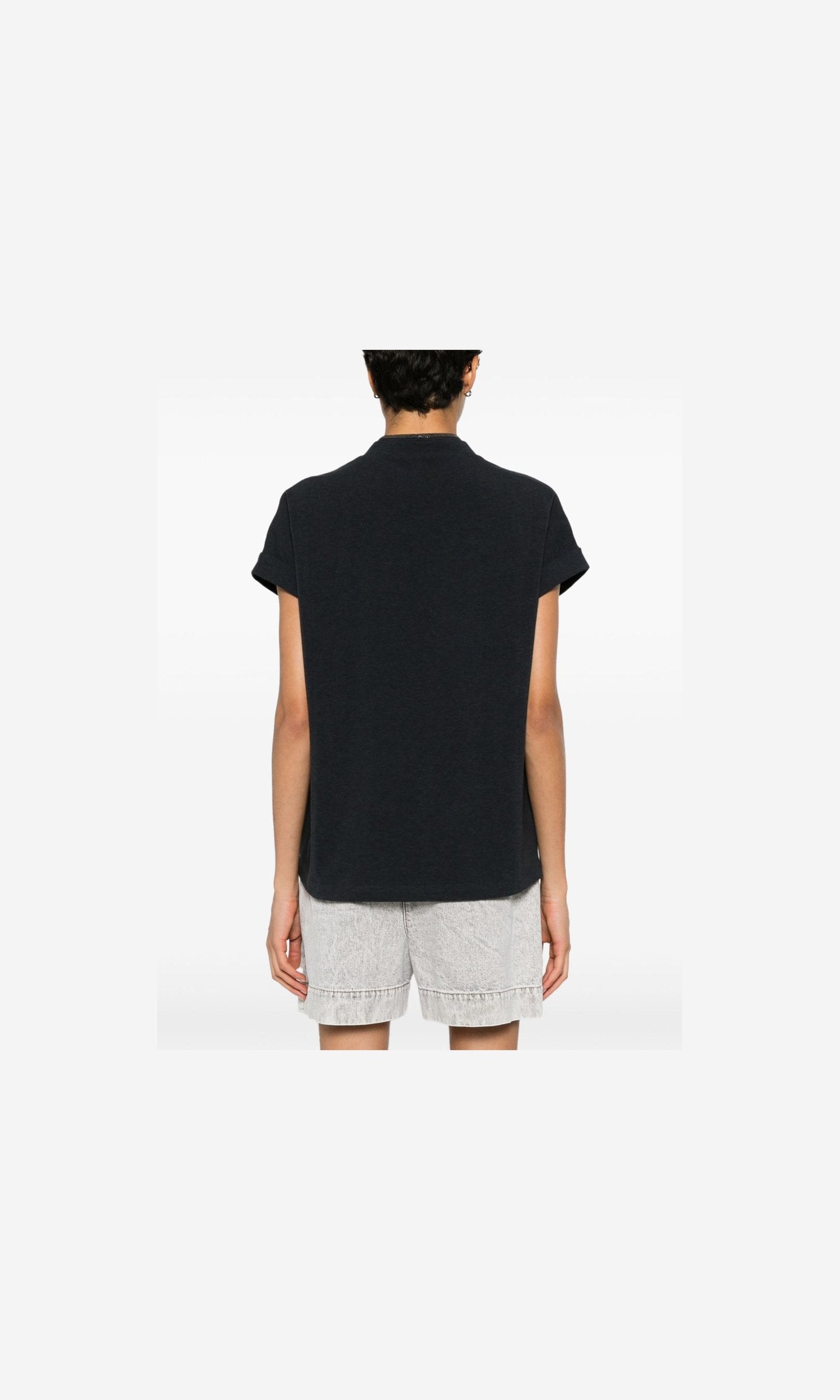 Brunello Cucinelli Grey T-shirt Glam Steals